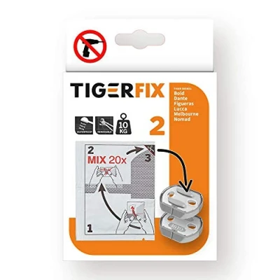Obrázek Tiger Tigerfix lepicí systém č. 2, pro upevnění doplňků do koupelny bez vrtání