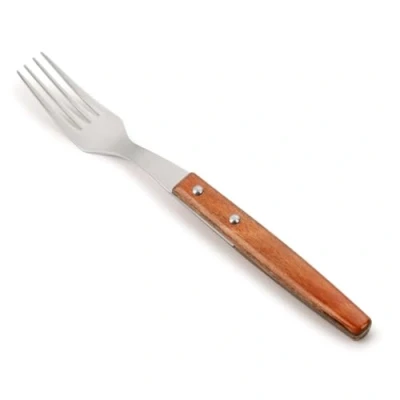 Obrázek Arcos Table nůž steaková vidlička ušlechtilá ocel 18/10 a 200 mm ruční rukojeť balená dřevěná barva hnědá