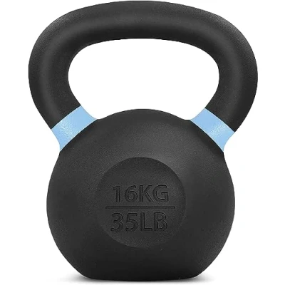 Obrázek Yes4All QCG3 Pulverbeschichtetes Kettlebell aus Gusseisen, 16 kg