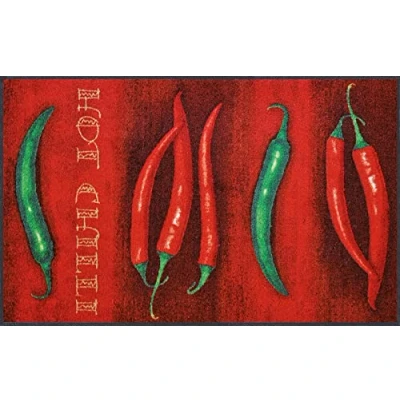 Obrázek wash+dry Rohožka, Hot Chilli 75 x 120 cm, uvnitř a venku, pratelná