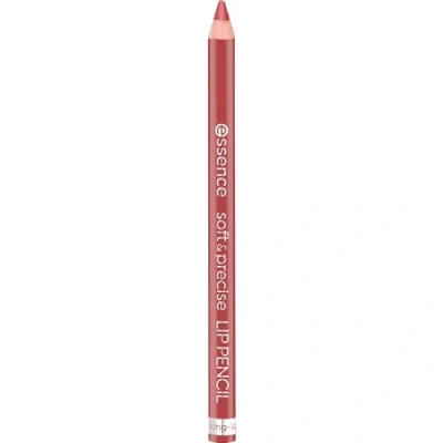 Obrázek essence cosmetics soft &amp; precise LIP PENCIL, konturovací tužka na rty, měkká a přesná, dlouhotrvající, č. 02 happy, červená, intenzivní barva, přírodní, veganská, neobsahuje