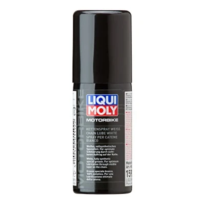 Obrázek LIQUI MOLY Sprej na řetěz Motorbike bílý 50 ml Mazivo motocykl bez mědi Č. výr.: 1592