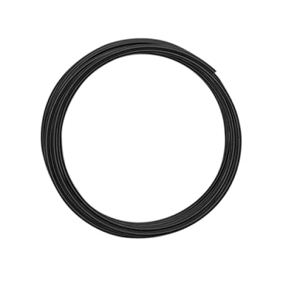 Obrázek Vaessen Creative 24237 015 hliníkový drát, černý, 3 mm x m, drát pro kutily, dekorační floristický šperk metry ohebný na šperky, 300