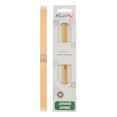 Obrázek KnitPro K22103 Punčochové pletivo, Bamboo, přírodní, 15 x 0,25 cm, 5