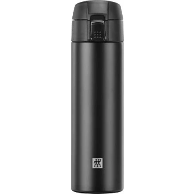 Obrázek ZWILLING Termo láhev, cestovní hrnek, izolace z dvojité stěny, bezpečnostní uzávěr, 450 ml, výška: 22,8 cm, černá