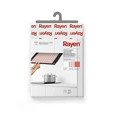 Obrázek Rayen Filtr pro digestoř Univerzální každou kapotu lze zkrátit vč. rukavice s ukazatelem výměny 57 x 47 cm
