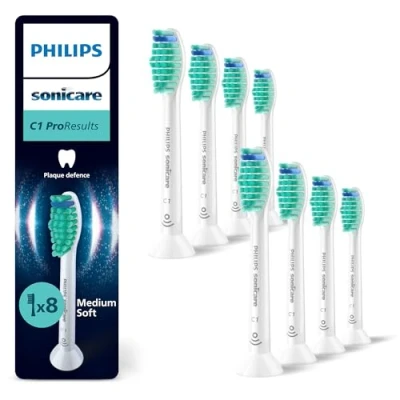 Obrázek Philips Sonicare C1 ProResults, originální náhradní hlavice kartáčků, bílé, balení 8 ks, HX6018/87