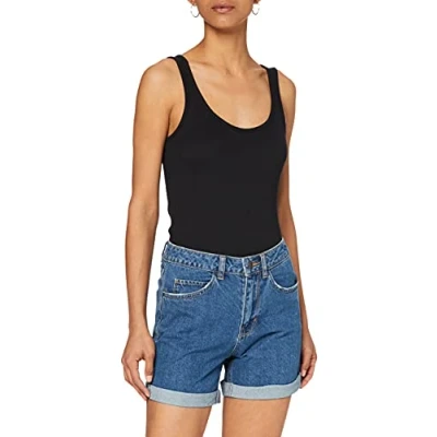 Obrázek VERO MODA Dámské šortky VMNINETEEN HR Loose Mix NOOS 10210384, Modrá (středně modrý denim)