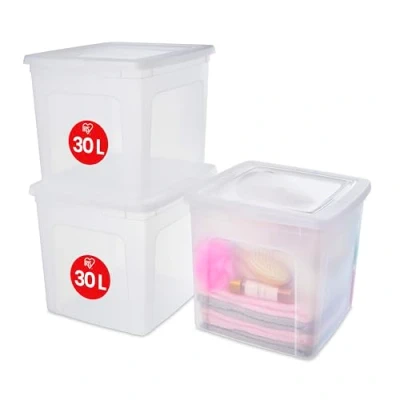 Obrázek Iris Modular Clear box 3dílná sada modulárních úložných boxů z plastu