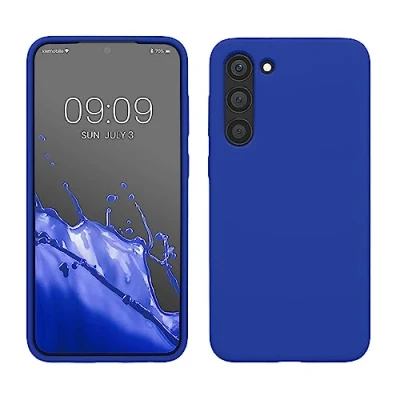 Obrázek kwmobile pouzdro kompatibilní s Samsung Galaxy S23 Plus tenký silikonový obal na mobil nárazuvzdorné měkký povrch bezdrátové nabíjení baltická modrá
