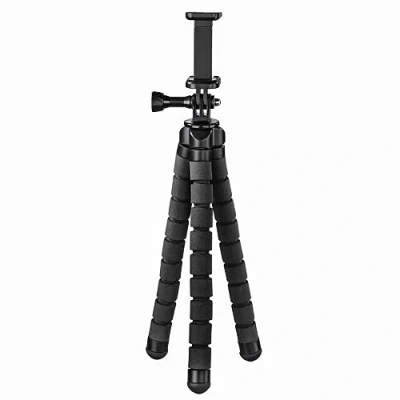 Obrázek Hama Flex stativ na trojnožku 1/4 palce pracovní výška = 9 26 cm černý pro chytré telefony a GoPro 4613