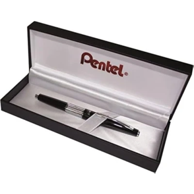 Obrázek Pentel P1035 A BOX Kerry penál v dárkové krabičce, barva pouzdra černá, vysoce kvalitní kovové pouzdro, 0,5 mm