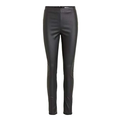 Obrázek Vila Dámské legíny Vicommit Coated Plain noos, černá (Black)