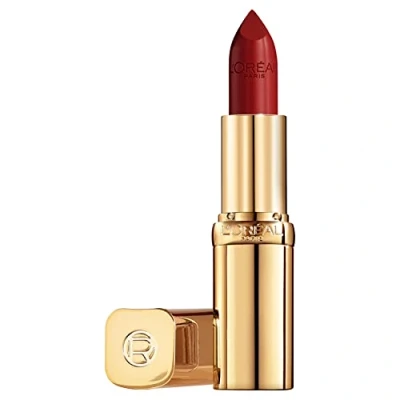 Obrázek L&#039;Oréal Paris Pečující rtěnka se saténovým povrchem, arganovým olejem a vitaminem E, Color Riche Satin, č. 124 S&#039;il vous plait, 1 x 4,3 g