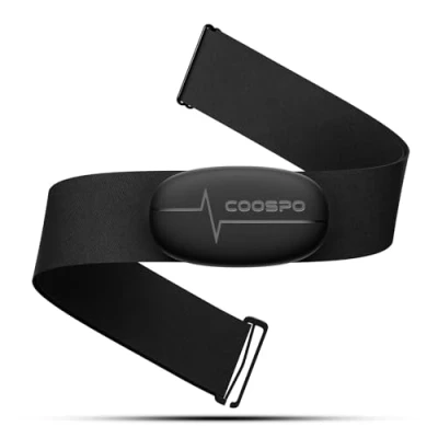 Obrázek COOSPO H6M Herzfrequenzmesser Pulsgurt Brustgurt Bluetooth ANT+ Konnektivität, Herzfrequenz Sensor EKG Messung IP67 Wasserdichter, Kompatibel mit Wahoo, Elite HRV, Rouvy, Adidas Run, Kinomap, Pulsoid