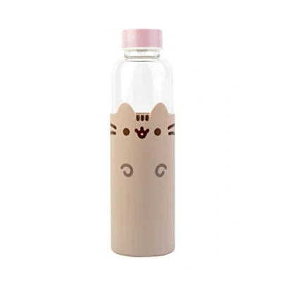 Obrázek Grupo Erik Wasserflasche Glas Pusheen Sportflasche Kinder Glasflasche 500 ml Trinklfasche 500ml Offizieller Fanartikel