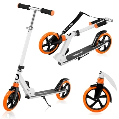 Obrázek LIONELO Luca Roller für Kinder und Erwachsene bis 100kg, Verstellbar leicht nur 4kg, Robuste Konstruktion, 20cm Räder, Stoßdämpfende ShockResist Technologie, Hinterradbremse, rutschfest