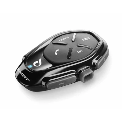 Obrázek Interphone Sport dvojité balení komunikační systém Bluetooth pro motocykly až 4 jezdce, dosah 1 km doba hovoru, 40 dní pohotovostního režimu Radio Fm GPS MP3 vodotěsný