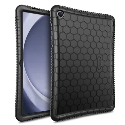 Obrázek Fintie Hülle für Samsung Galaxy Tab A9 Plus 11 Zoll 2023 SM X210/X216/X218, Leichte rutschfeste Stoßfeste Silikon Schutzhülle, Schwarz