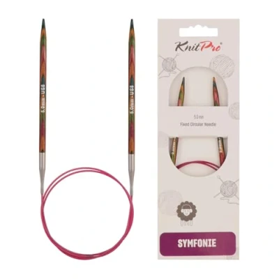 Obrázek KnitPro K20392 kruhová pletací jehla, dřevo, vícebarevná, 50 cm x 5 mm