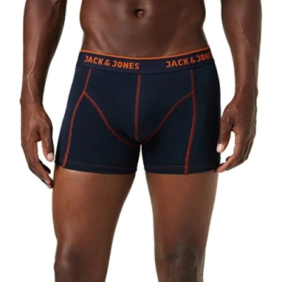 Obrázek JACK &amp; JONES Pánské boxerky JACSIMPLE Trunks NOOS, Oranžová (Burnt Ochre)