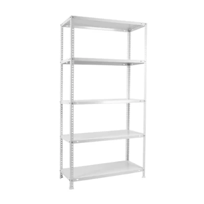 Obrázek SimonRack Schwerlastregal, Lagerregal, 200x100x40 Metallregal, Kellerregal, Biegestelle 100 kg, 5 Fachböden, Weiss Comfort