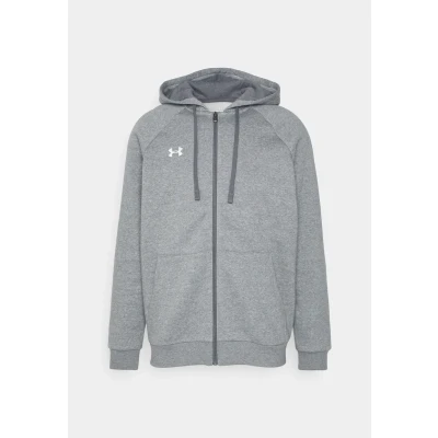 Obrázek Under Armour Rival Hoodie Mikina na zip, Muži, Velikost: XXL, Castlerock light heather/white