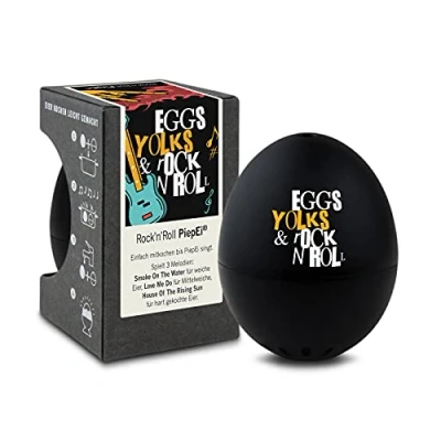 Obrázek Brainstream Rock &#039;n&#039; Roll PiepEi Singende Eieruhr zum Mitkochen Eierkocher für 3 Härtegrade n Geschenke Lustiges Kochei Musik Eggtimer