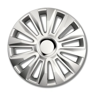 Obrázek Petex RB539315 Ozdobná krytka na kola Avalon Pro velikost 15 palců 2násobně lakovaná s chromovým kroužkem Materiál: ABS v krabici, stříbrná 4dílná sada