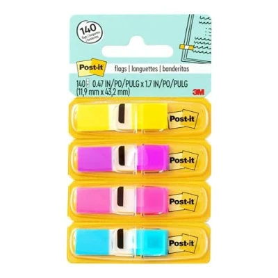 Obrázek Značkovací lepicí záložky Index Mini od Post it (11,9 x 43,2 mm, 4 35 v zásobníku)