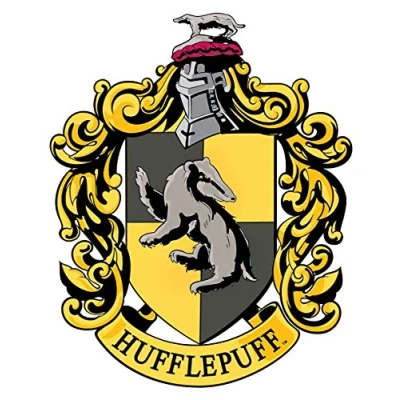 Obrázek emblém Gryffindor z oficiálních knih Harry Potter, lepenka, Hufflepuffle, 61 x 49 cm