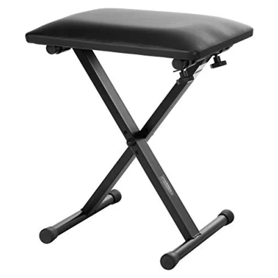 Obrázek Classic Cantabile Keyboard Economy černá (3 krát výškově nastavitelná, skládací, kvalitní potah z umělé kůže, stabilní)