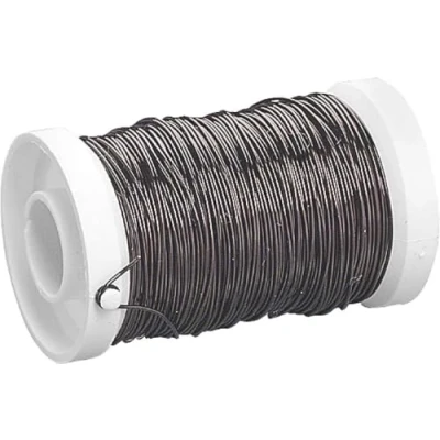 Obrázek KnorrPrandell Knorr prandell 216466800 lakovaný drát Ø 0,5 mm 50 m, železo, černý