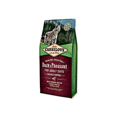 Obrázek CARNILOVE Cat Duck &amp; Pheasant for Adult Cats Hairball Control 6kg