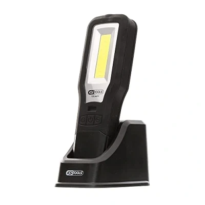 Obrázek KS Tools 150. 4490 mobilní ruční svítilna do dílny, skládací, 550 lumenů, černá