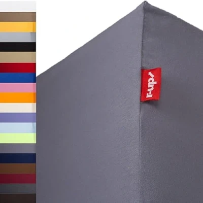 Obrázek r up Nejlepší napínací prostěradlo 180 x 200 220 až 35 cm výška mnoho barev 95 % bavlna / 5 elastan 230 g/m² Oeko TEX bez stresu i pro americké postele (šedé)