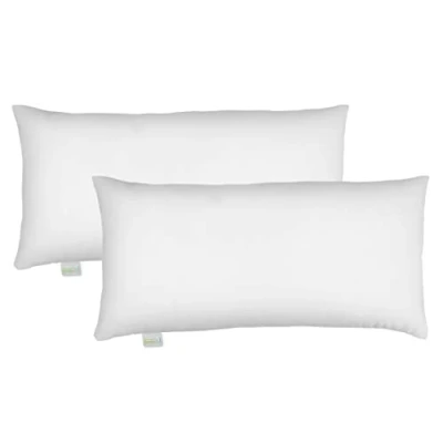 Obrázek Bodyprotect Ecoline polštář 2 kusy 40 x 80 cm, 2dílná sada polštářů, dvojité balení ložního prádla ze 100% mikrovlákna, omyvatelný, bílý