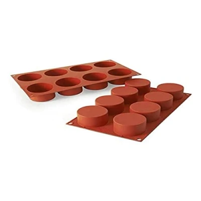Obrázek Silikomart SF119 CYLINDERS Silikonform h40mm, Ø63mm, Silikon, Ziegelrot, 3.5 x 17.5 31 cm