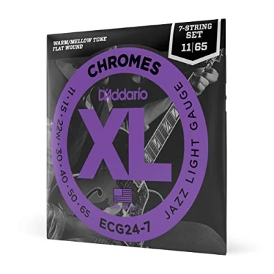 Obrázek D&#039;Addario Kytarové struny E kytara pro elektrické kytary elektrická ECG24 7 Jazz Light, strun, 1165 1 kus