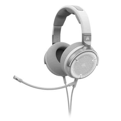 Obrázek Kabelový multiplatformní herní headset s odnímatelným jednosměrným mikrofonem grafenový ovladač 20Hz 40 kHz PC, Mac, PS5, PS4, Xbox, Nintendo Switch, Mobile bílá