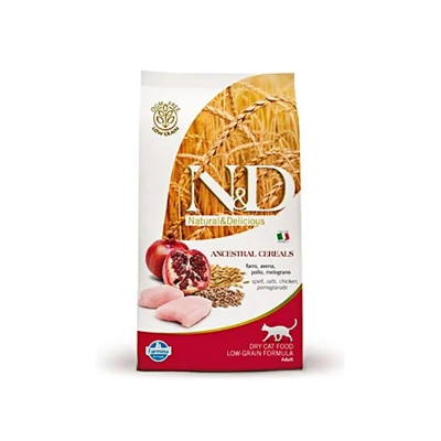 Obrázek N&amp;D Low Grain Cat Neutered Chicken &amp; Pomegranate 1,5kg