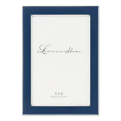 Obrázek Lawrence Frames Bilderrahmen aus Metall und Emaille, Blau, 10 x 15 cm