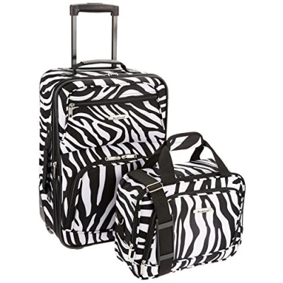 Obrázek Rockland Módní sada měkkých zavazadel, zebra, zavazadel
