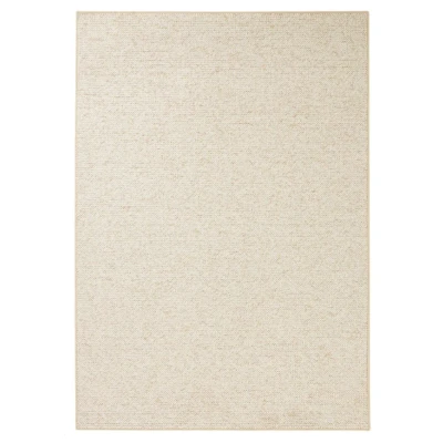 Obrázek BT Carpet Wolly koberec do obývacího pokoje plochá tkanina krátký vlas vlněný vzhled vlny skandi Look Jídelna, obývací pokoj, dětský ložnice krém, 60 x 90 cm