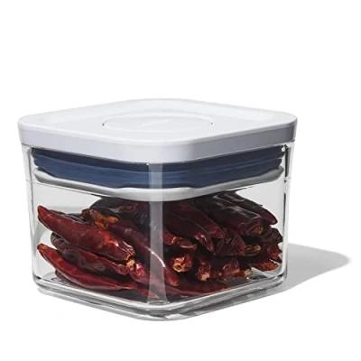 Obrázek OXO Good Grips POP Behälter luftdichte, stapelbare Aufbewahrungsbox mit Deckel für Lebensmittel 0,4 l Kräuter und mehr, Weiß