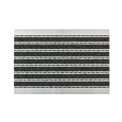 Obrázek ASTRA Rohožky antracit hliníkový rám velmi robustní jemná nebo hrubá struktura rohožka ke dveřím čistící chod 60 x 40 1 cm..