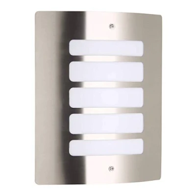 Obrázek BRILLIANT Lampa Todd venkovní nástěnné svítidlo z nerezové oceli 1 x A60, E27, 60 W, vhodné pro běžné lampy (nejsou součástí dodávky) Stupnice A++ až E IP stupeň ochrany: 44 ochrana proti