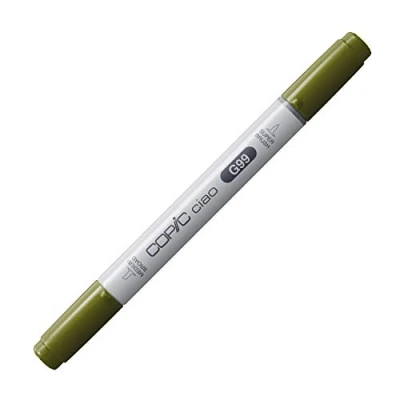 Obrázek COPIC Ciao Marker Typ G 99, olivový, univerzální popisovač rozložení, se středně širokým a štětcovým hrotem