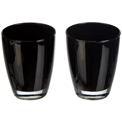 Obrázek Excèlsa Happy Colour Packung mit 2 Wasser Gläser, Glas, Schwarz
