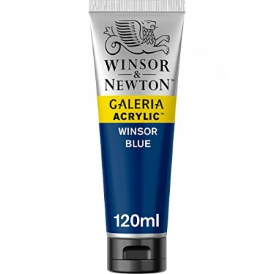 Obrázek Winsor &amp; Newton 2131706 Galeria akrylová barva, vysoká pigmentace, stálá na světle, konzistence, 120 ml tuba Winsorova modrá